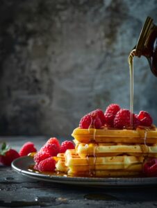 Вафельки вам на завтракSTYLE: close up shot | GENRE: gourmet | EMOTION: Delicio...