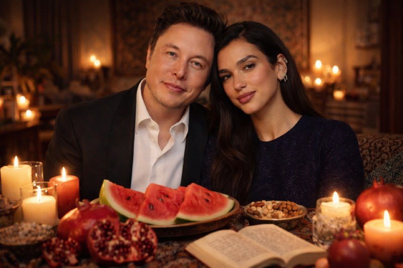 پرامپ کاپلی برا شب یلدا A photorealistic...