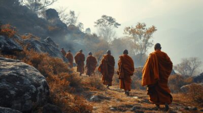 Hyperrealistic [a team of twelve monks who are as lethal as Ninjas in Nepal] hyp...