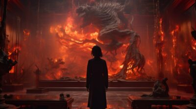 The museum of hell, The curator is a ghost, Chinoiserie, cyberpunk, UHD, best qu...