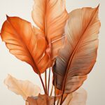 minimal brown banana leaves with white background --ar 2:3 --s 750#Product_displ...