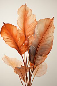 minimal brown banana leaves with white background --ar 2:3 --s 750#Product_displ...
