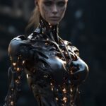 full body portrait, etched in arcane runes, hypermaximalist, insanely detailed a...