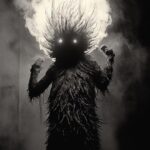 The fire demon Calcifer, from Howl's Moving Castle, dynamic play of shadow and l...