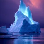 Luminescent iceberg, amazing natureby community...