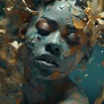 promptan video of a woman is being...