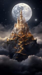 castle on the moon --ar 9:16 --v 5.2by mont3core#architecture Prompt collection...