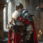 santa claus as a fantasy medieval knight --s 250 --v 6.0by holden9474 Prompt col...