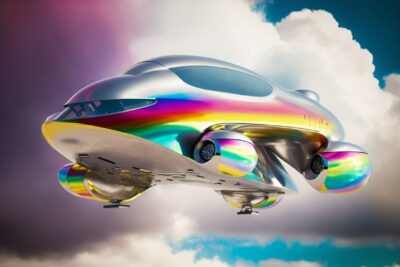 VTOLs with MJhigh tech futuristic Mercedes VISION VTOL aircraft hybrid 2030 flyi...