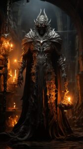 Warcraft promptsDantes Inferno, full body, designed by H. R. Giger, extremely d...