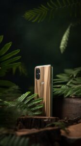 Product photography, electronics product inspired by nature, reminiscent of natu...