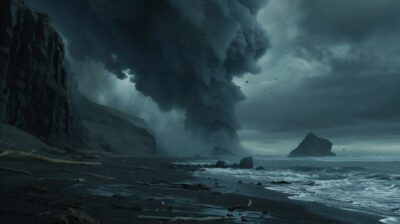 Death stranding, beach, Apocalyptic, Brutalist architecture, science fiction, vo...
