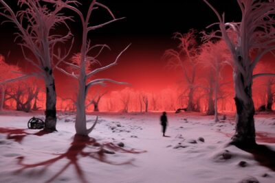 inverted infrared nigth vision molten abstract --c 20 --ar 3:2by me Prompt colle...