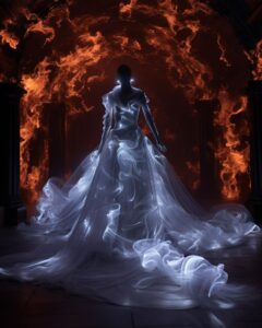 Dark fairytale lights installations, volumetric, tracingby divno Prompt collecti...