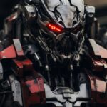 Mecha demon, shot with Hasselblad X1D II with an 80mm f/ 1. 9 lens, set at f/ 2....