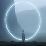 photo of a minimalist otherworldy futuristic transparent, whitewashed, in a styl...