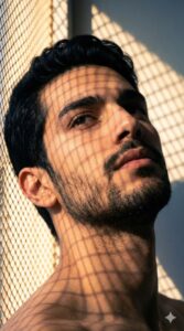 پرامپت دختر Ultra realistic 9:16 artistic close-up portrait built 100% from the ...