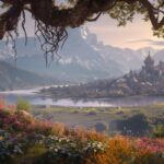 hyper realistic high detail raytracing octane render. Foggy Sea of Darkness. Dar...