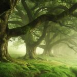 Imagine a poetry workshop in a foggy morning in a mystical forest, where writers...