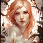 15 cool & short prompts for V56. Beautiful woman surrounded by a circle fram...