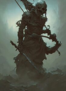 Stable Diffusion (Lexica) Death with a scythe, subsurface scattering, by jesper ...