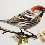 Chestnut - sided warbler( setophaga pensylvanica) photo - realistic, ultra sharp...