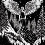 trending, magical forest Nature, psychedelic, trippy coloring page, whimsical, w...