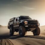 V5 prompt - wide shot of fully visible matte green-black chameleon next generati...