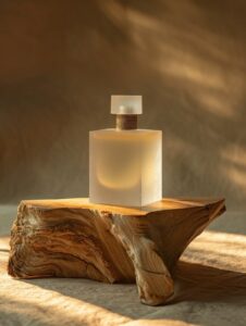A set of commercial films, product photography, a frosted glass bottle perfume, ...