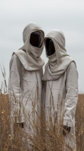 Style: Futuristic high-fashion shoot for an editorial with the theme Tech Tribe ...