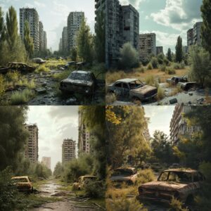 destroyed Russian city of Rostov-on-Don, huge swarm of locusts, destroyed high-r...