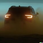 "mystic lighting" often give a nice lightModern luxury suv from 2020s run away f...