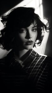 Melodramatic portraits steeped in theatrical lighting, the surreal becoming mund...