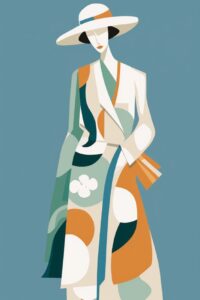 Recreate henri matisse's ZULMA la gerbe full length woman in block print in the ...