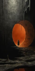 Circlegate portal into the unknown, futurecore, surreal beksinski --c 11 --r 2 -...