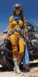 Classic gorgeous simon bisley pulp art of Syd Mead blue with blue wheels colossa...
