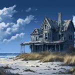 Стиль - cel shadingabandoned beach mansion cel shaded --ar 16:9 --v 6.0by papask...