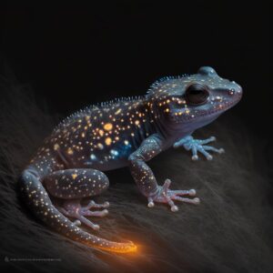 Ghost-salamander. Paws looks not so bad  MJ4salamander ghost hybrid, glowing ned...