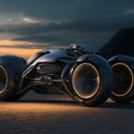 Beautiful ecliptic three wheel hyperbike, cinematic, professional 8k photo --ar ...