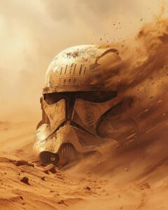 Create a vivid, high-resolution image that captures a deeply poignant moment on ...