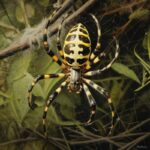 Wasp spider in his habitat, hyperrealismby Ghislo749...