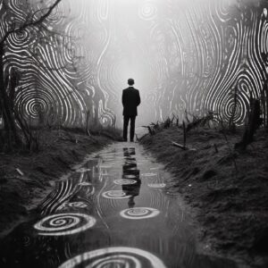 very strange and sureal psychedellic b & w photography and oniric visions ha...
