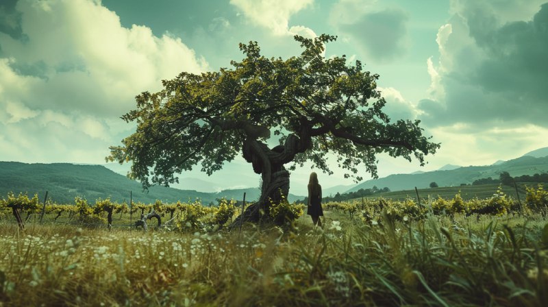 Ze66YtFZe32LvMM7QxCaJpp994UY0dFrlWraFMoePu1pUdOI28kQRnbmo9wQ2cgtaKWgbifpX8jZ0Tm6avXjjNvhDwXN-UQ-WP8S.jpeg A photo of a woman under the largest Grapevine in the World, In the midst of the...