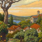 ivan bilibin illustration of French countryside --v 6.0 --ar 3:4by mermaidsparkl...