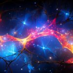 neural network of neurons electric blacklight EDM --aspect 16:9 --s 750by enligh...