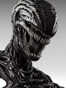 Started to explore Stable Diffusion with Lexica. VenomsA photorealistic render o...