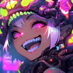 High resolution, high definition, humanoid, girlish mollusk, anthropomorphism, m...