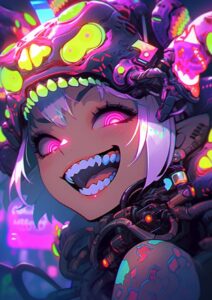 High resolution, high definition, humanoid, girlish mollusk, anthropomorphism, m...