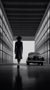 Surreal Cinematic Minimalistic Shot in the style of Film Noir --v 5.1 --s 500 --...