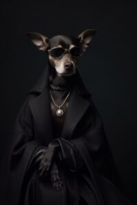 Balenciaga dog, fashion photography, elegant, edgy --v 5.1 --q 2by Castigator Pr...